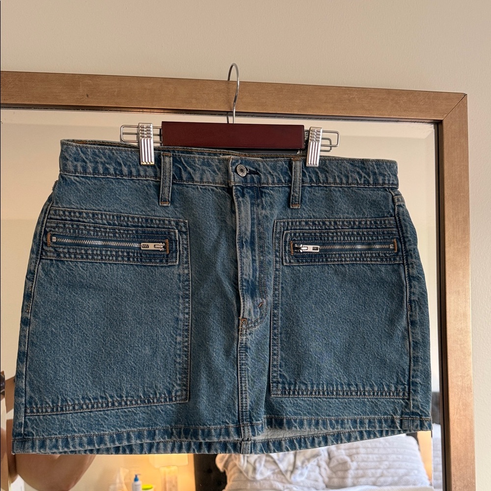 A&F Denim Mini Skirt